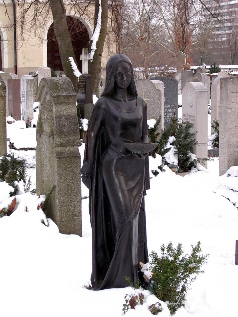 Bronzene Grabskulptur, Nordfriedhof München